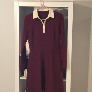 New look brand burgundy dress